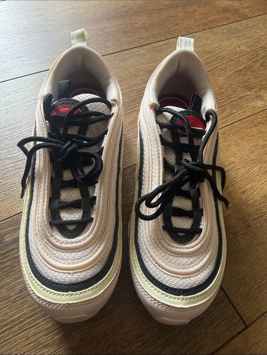 Nike Shoes - Nike Air Max 97 White, pink and red  Interior Sneakers Size 5.5